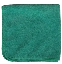 Microfiber Towel 16x16 Green 12/pk