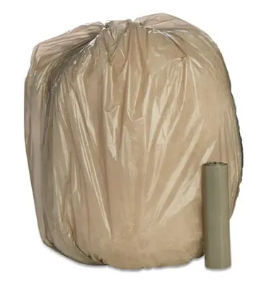 AbilityOne® 8105015171379, SKILCRAFT Linear Low Density Can Liners, 45 gal, 1 mil, 40" x 46", Gray, 40/Box