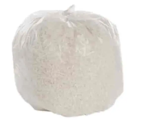AbilityOne® 8105015171343, SKILCRAFT High Density Can Liners, 33 gal, 10 mic, 33" x 40", Natural, Flat Pack, 250/Box