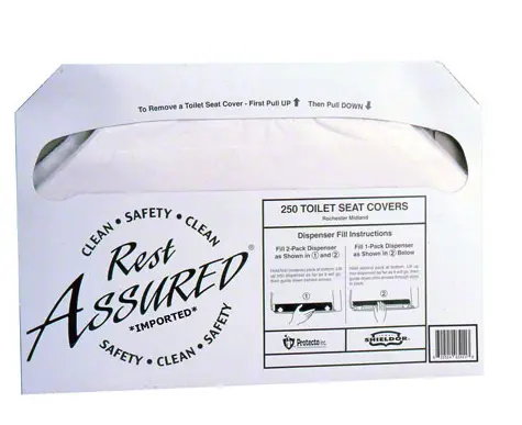 Seatcover 1/2 fold 250/Sleeve 20 Sleeves/cs